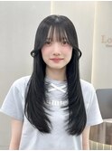 ◯ オリーブグレー/韓国/レイヤーカット/髪質改善/縮毛矯正/札幌