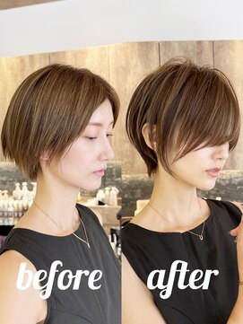 グランド(GRAND) ショートボブ髪型30代40代50代前髪あり前髪無し面長丸顔【西村ss