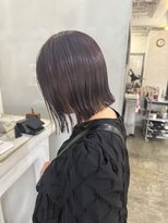 ヘアーワークスヴィクサス 諫早店(HAIR WORKS VIXUS)&nbsp;【持永 早紀子】切りっぱなしボブ