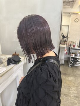 ヘアーワークスヴィクサス 諫早店(HAIR WORKS VIXUS) 【持永 早紀子】切りっぱなしボブ