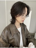 ハンサムショートタッセルボブパーマレイヤーボブハイライト