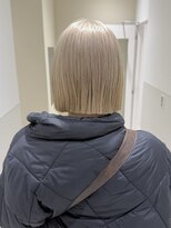 ゲーム 天神(GAME)&nbsp;ダブルカラー/ケアブリーチ/ミルクティーベージュ/レイヤー/天神