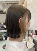 インナーカラーベージュ系