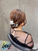 ラグズ 茅ヶ崎(LAGUZ) 【ヘアセット】シアーシニヨン × フラワービジューヘア 茅ヶ崎