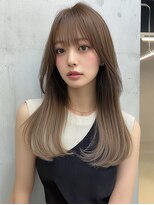 レア 銀座(Le'a)&nbsp;レイヤーカットハイレイヤー顔周りカット韓国風レイヤー髪質改善