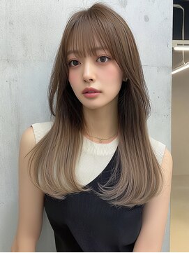 レア 銀座(Le'a) レイヤーカットハイレイヤー顔周りカット韓国風レイヤー髪質改善