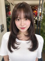 ダブル アンダーバー サロン(W_SALON)&nbsp;【W_SALON 河原町】暗めブラウン×レイヤー