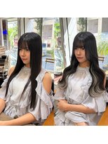カルフール ロコ 草加西口店(Carrefour LOCO) 【100%人毛シールエクステ】でデザインインナーカラー