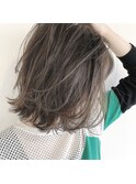 バイオレットグレージュ×シークレットレイヤーカット