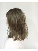 斜めバングふわくしゅニュアンス
