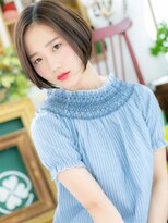 カバーヘアアンドスパ ブリス 浦和(COVER HAIR&SPA bliss)&nbsp;*bliss浦和*キリっと透明感☆前下がりの黒髪大人ボブa