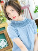 *bliss浦和*キリっと透明感☆前下がりの黒髪大人ボブa