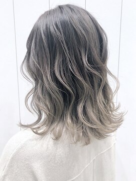 アルバム 銀座(ALBUM GINZA) ハイグラアッシュグレー_セミウェットウェーブ_ba308101