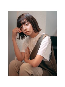 エムスラッシュ たまプラーザ(M.SLASH) mslash bonheur オリーブベージュ　ナチュラル外ハネボブ