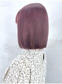 ラベンダーボブ_くびれヘアビタミンカラー_ba340861