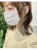 くびれヘア インナーカラー ナチュラルベージュ【OAK中目黒】 