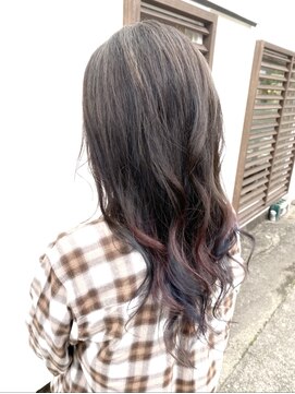 ミュウ(Private hair salon Miu) 裾カラー（ブルーアッシュ×ピンク）