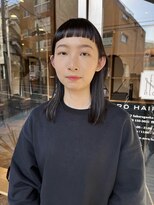 ネロ ヘアサロン 渋谷(NERO HAIR SALON) 【 木田琴美 】オン眉×ワイドバングで洗練された印象に