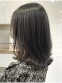 赤み除去☆暗髪透明感ダークグレー【肥田亜沙美】