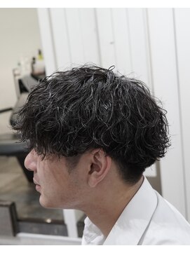 メンズ サロン ドット トウキョウ 町田店(men's salon dot. tokyo) 刈り上げマッシュ×波巻きパーマ