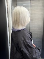 ホワイト 梅田(white) #ホワイトブロンド×ラベンダー