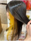 ナチュラルストレート/インナーイエロー 20代30代