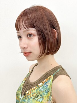 ヒビヲ(HIBIO) ショートボブケアブリーチダブルカラーミニボブハイトーンカラー