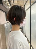 ◇大人可愛い20代30代40代50代前下がりショートボブ丸みショート