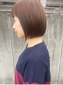 透明感抜群!柔らか暖色カラー+柔らかミニボブstyle*