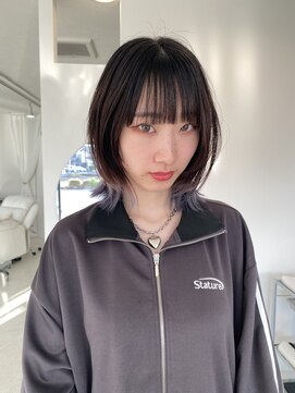 エンリッチヘア(enrich hair) マッシュウルフ×ラベンダー