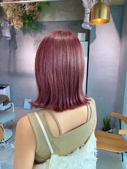 リル 住吉店(LiL)の写真/【トレンドを楽しむ女性に大人気◎イルミナカラー】圧倒的なツヤ感と色味であなたを1番綺麗に魅せる髪色へ
