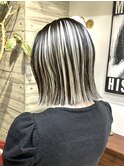 ハイライトカラーコントラストデザインカラー切りっぱなし外はね