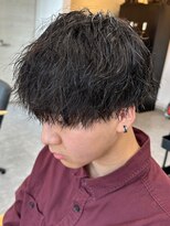 フゥ 宇都宮(FeU) 波巻きパーマメンズパーマメンズヘアツーブロックツイストパーマ