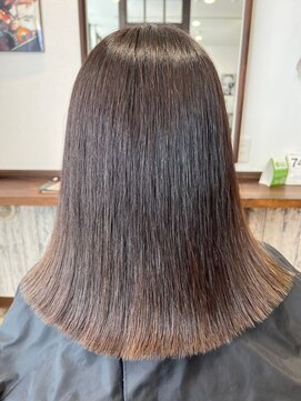 ゴデーレ(GODERE) 切りっぱなしボブディ＊ナチュラルブラウン＊ツヤ髪ストレート