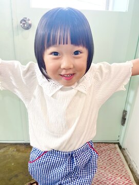 スーハ 恵比寿(SUUHA) キッズカット/前髪ぱっつんマッシュボブ/キッズスペース子連れ◎