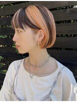 リン(Lin.) オレンジ【ブロックカラー】ボブ