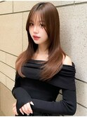8★Shina/髪質改善縮毛矯正レイヤーカット顔周り前髪韓国銀座
