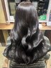カット+カラー+パーマ+３倍濃縮トリートメント　￥18000