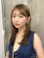 ガーデン 渋谷(GARDEN)&nbsp;ミディアム　レイヤーカット　顔周り　似合わせ　透明感