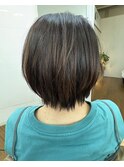 酸性ストレート×ショートヘア