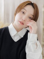 カバーヘア ブリス 北浦和(COVER HAIR bliss)&nbsp;ウォームベージュ前下がりショートマッシュh4北浦和20代30代40代