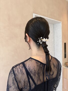 オン キャナルシティ博多前店(on) 【中里恵梨】編み下ろし/ヘアセット/タイトヘア/お呼ばれヘア