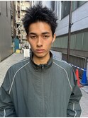 アップバング×スパイキーショート