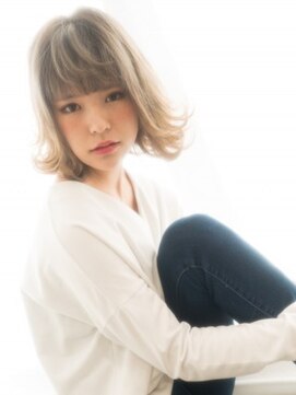 クアトログランシュ ひたちなか店(QUATRO×GranCieux) 【可愛すぎてヤバい】2017S/Sミルクティーカラーボブ