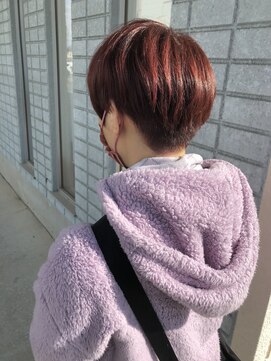 プラッキー(PLUCKY) ピンクブラウン　ショート