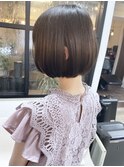 《knit銀座》大人黒髪20代30代40代ショートボブ丸み前下がり