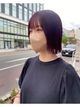 ボアップ 京橋店(boappu) #パープルカラー#ボブ#イルミナカラー