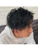 波巻きパーマ/アップバング/波巻き/ケアパーマ