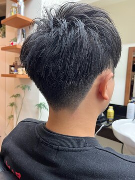バーバーショップテト(barber shop tete) 爽やかツーブロックアップバングショート