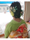 シニヨンヘア
